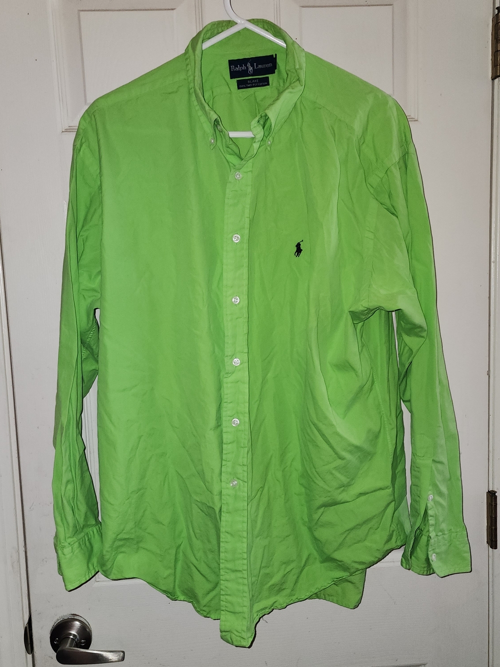 Ralph Lauren Men’s Button-Down Shirt - Bright Lime Green